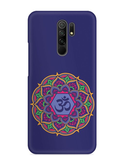 Om Mandala Art Blue Snap Case for Poco M2 Zapvi