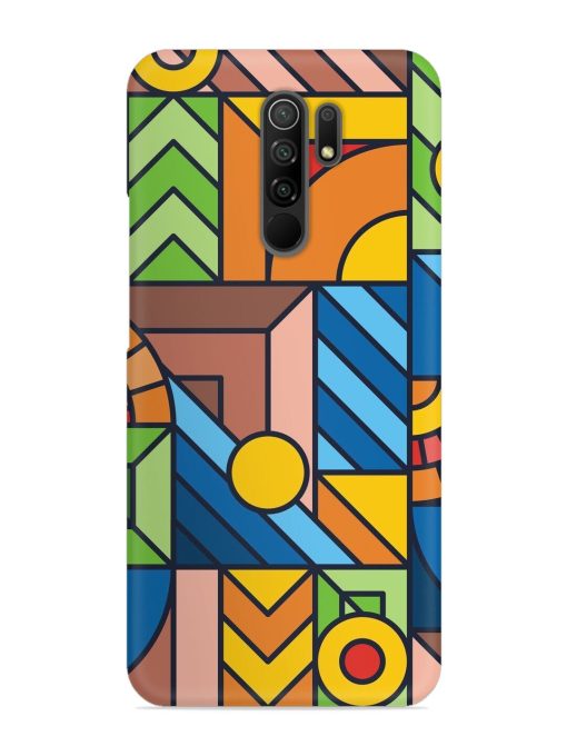 Colorful Geometric Snap Case for Poco M2 Zapvi