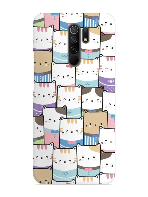 Cute Adorable Cat Snap Case for Poco M2 Zapvi