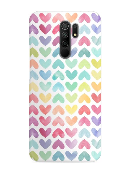 Seamless Colorful Watercolor Snap Case for Poco M2 Zapvi