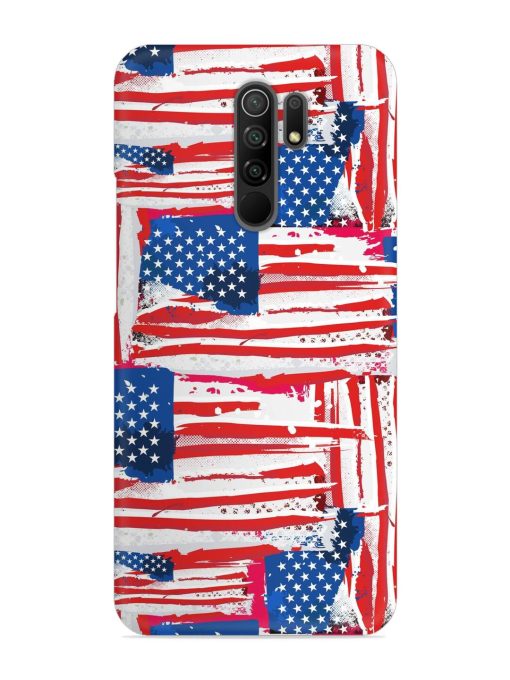 Usa Flag Seamless Snap Case for Poco M2 Zapvi