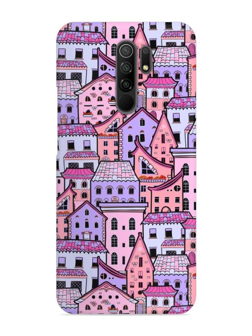 Seamless Pattern Houses Snap Case for Poco M2 Zapvi