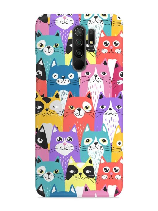 Funny Cartoon Cats Snap Case for Poco M2