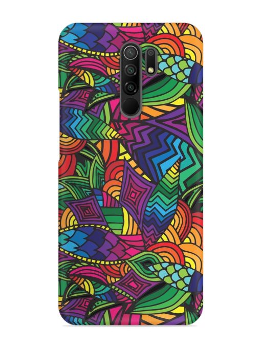 Abstract Multicolor Seamless Snap Case for Poco M2