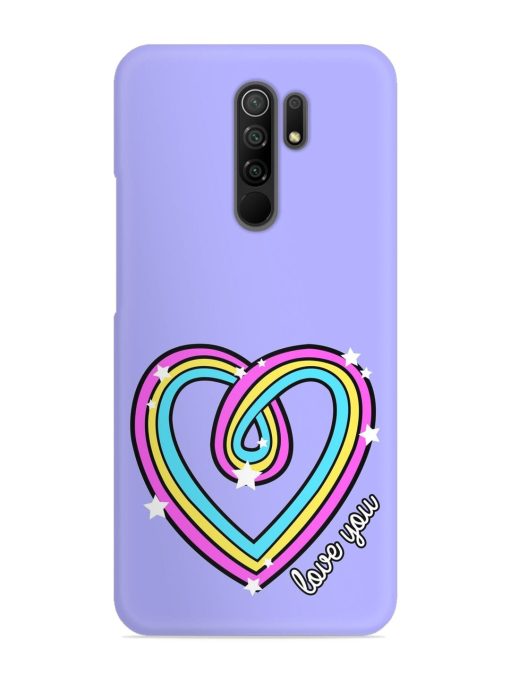 Colorful Rainbow Heart Snap Case for Poco M2