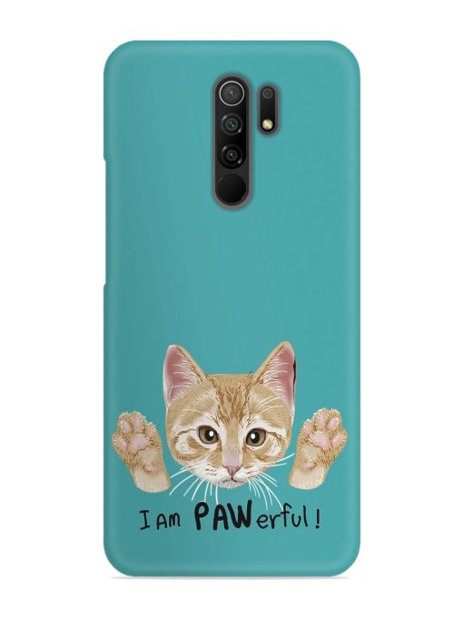 Typography Slogan Cat Snap Case for Poco M2 Zapvi