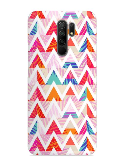 Abstract Triangle Background Snap Case for Poco M2 Zapvi