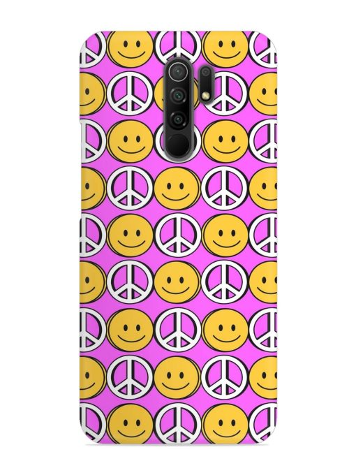 Smiley Face Peace Snap Case for Poco M2 Zapvi