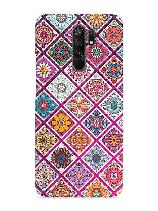 Seamless Tile Pattern Snap Case for Poco M2 Zapvi