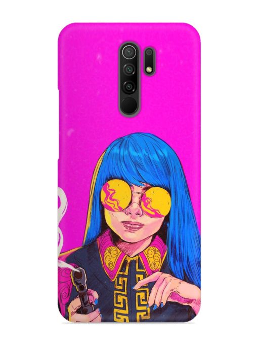 Aesthetic Anime Girl Snap Case for Poco M2 Zapvi