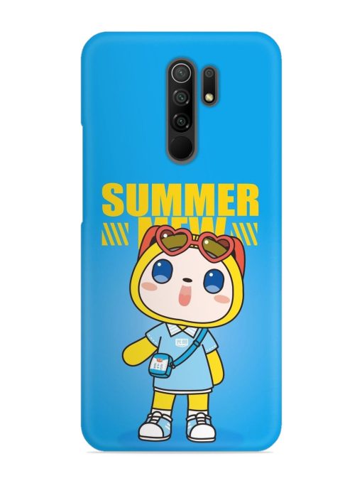 Summer Mew Cartoon Snap Case for Poco M2 Zapvi