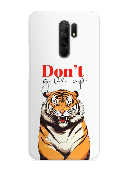 Don'T Give Up Tiger Art Snap Case for Poco M2 Zapvi