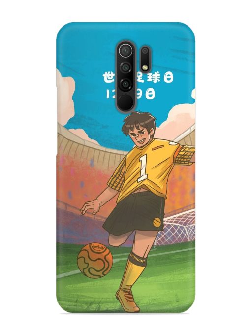 Soccer Kick Snap Case for Poco M2 Zapvi