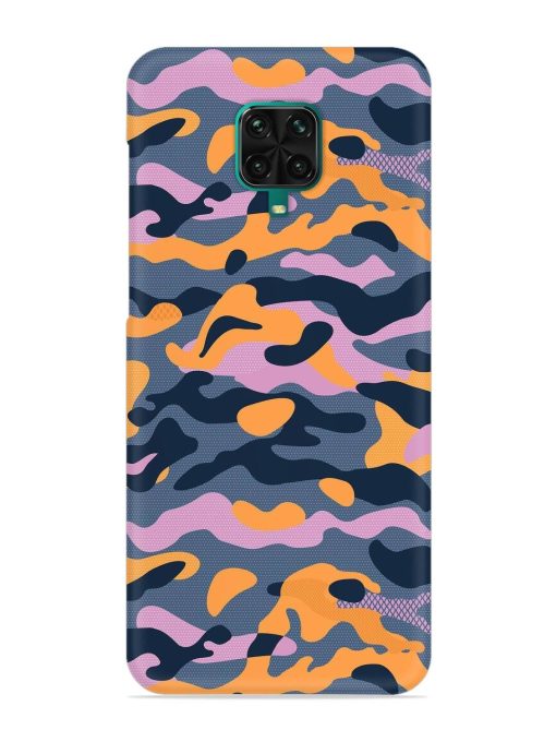 Camouflage Army Military English Orange Art Snap Case for Poco M2 Pro Zapvi