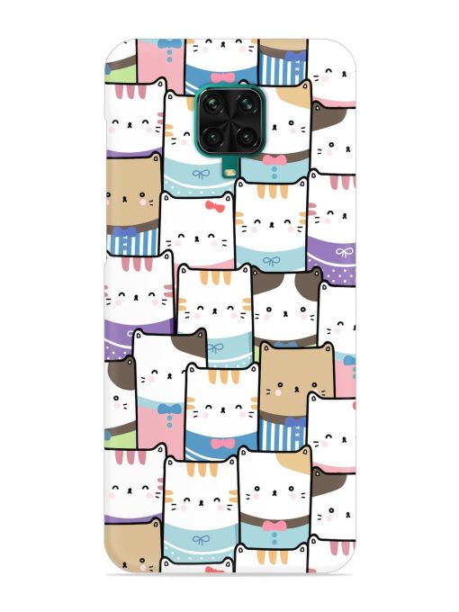 Cute Adorable Cat Snap Case for Poco M2 Pro Zapvi