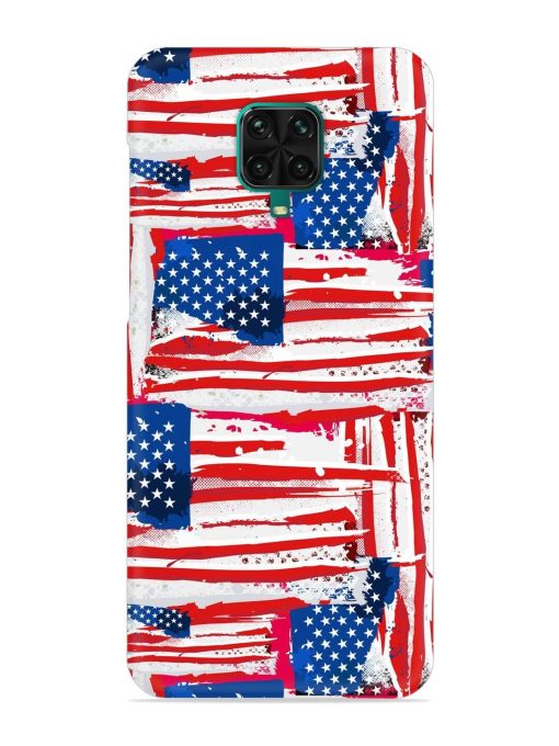 Usa Flag Seamless Snap Case for Poco M2 Pro Zapvi