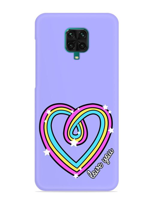 Colorful Rainbow Heart Snap Case for Poco M2 Pro