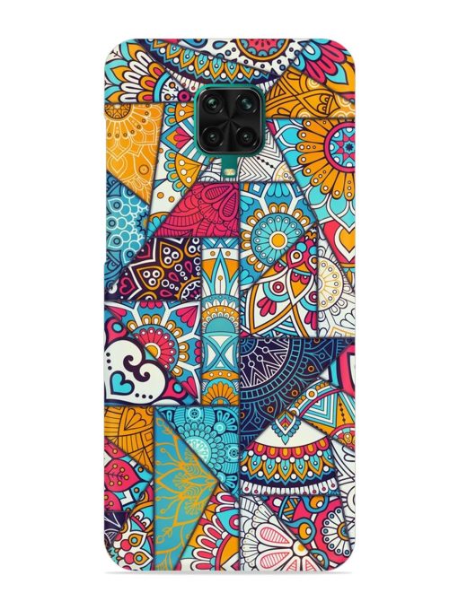 Patchwork Pattern Vintage Snap Case for Poco M2 Pro Zapvi