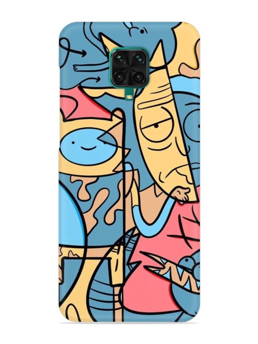 Silly Face Doodle Snap Case for Poco M2 Pro Zapvi