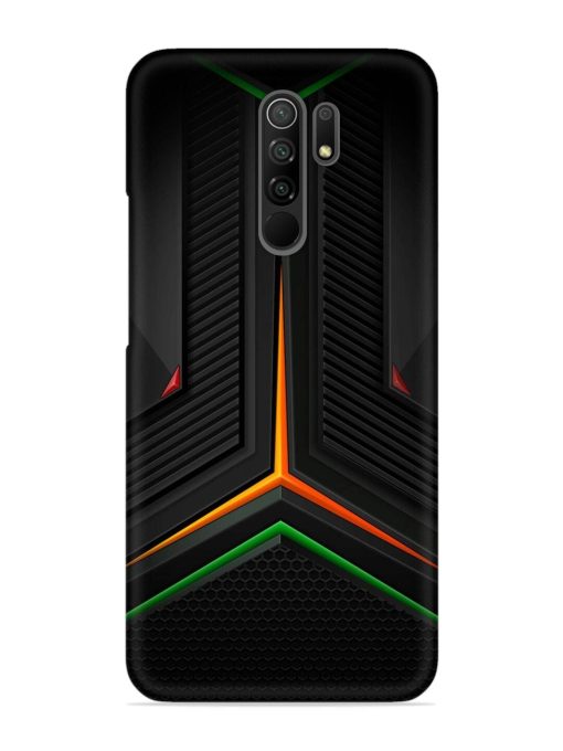 Orange Triangle Light Snap Case for Poco M2 Reloaded Zapvi