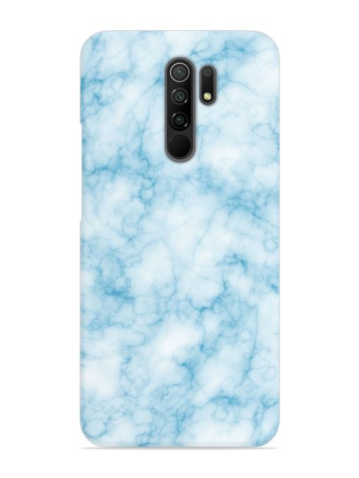 Blue White Natural Marble Snap Case for Poco M2 Reloaded Zapvi