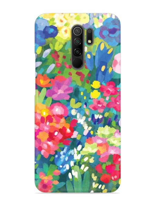 Watercolor Flower Art Snap Case for Poco M2 Reloaded