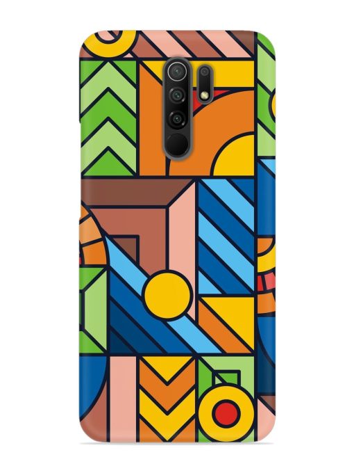 Colorful Geometric Snap Case for Poco M2 Reloaded Zapvi