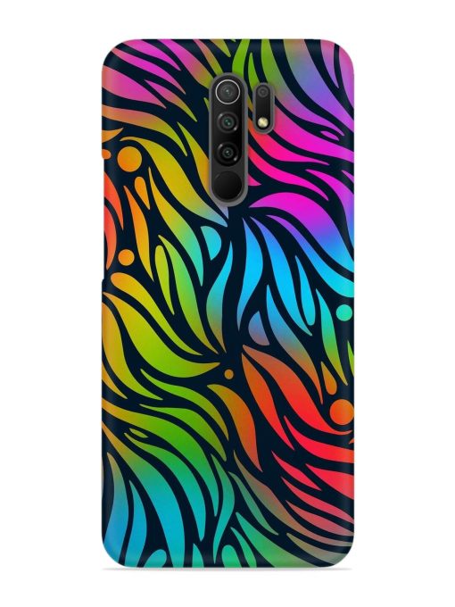 Abstract Leaf Design Snap Case for Poco M2 Reloaded