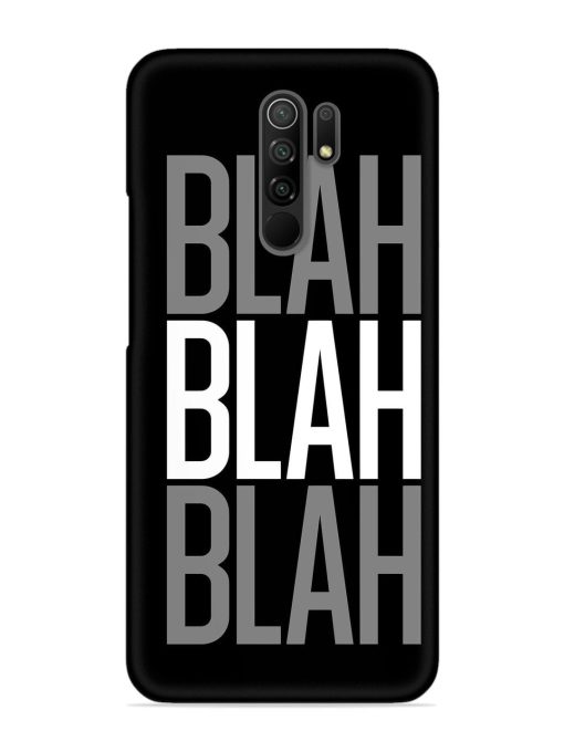 Blah Blah Blah Wallpaper Snap Case for Poco M2 Reloaded Zapvi