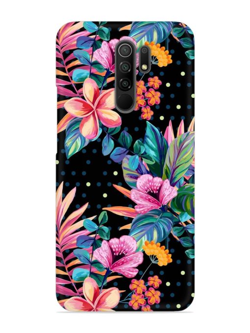 Seamless Floral Pattern Snap Case for Poco M2 Reloaded