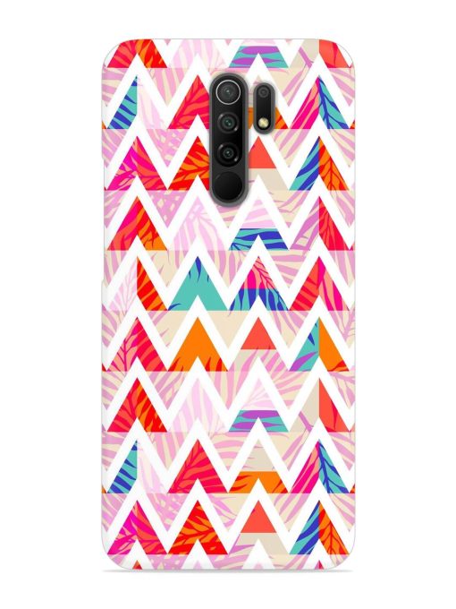 Abstract Triangle Background Snap Case for Poco M2 Reloaded Zapvi