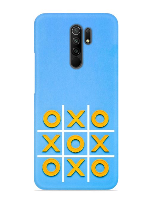 Yellow Plastic Crosses Snap Case for Poco M2 Reloaded