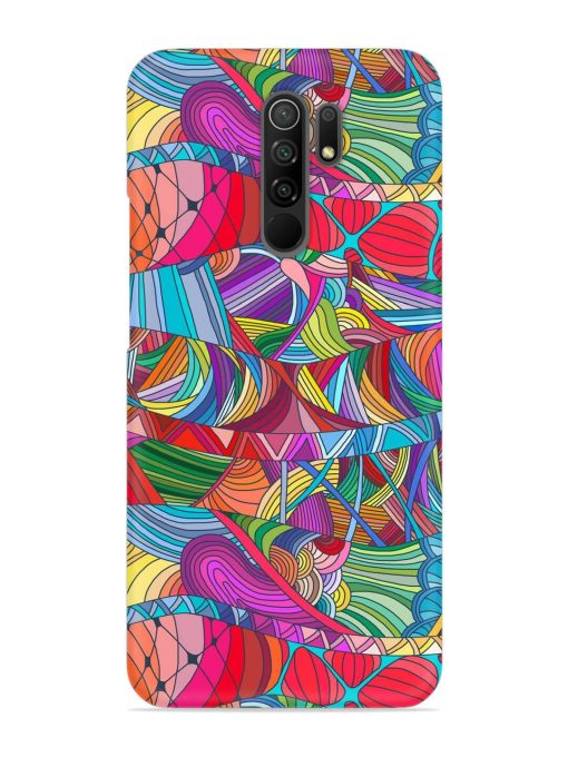 Seamless Patterns Hand Drawn Snap Case for Poco M2 Reloaded Zapvi