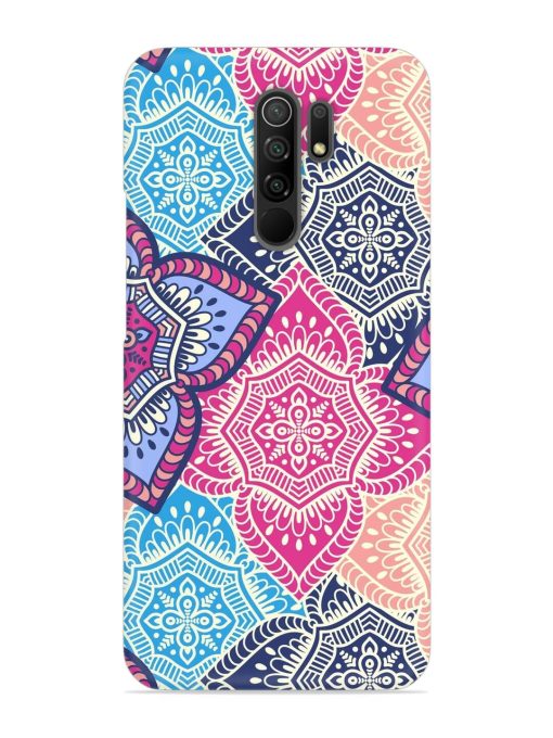 Ethnic Floral Seamless Snap Case for Poco M2 Reloaded Zapvi