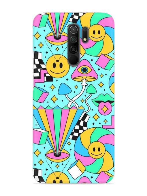 Trippy Rainbow 60S Snap Case for Poco M2 Reloaded