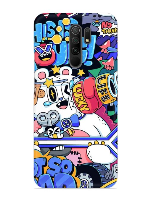 Universal Doodle Snap Case for Poco M2 Reloaded Zapvi