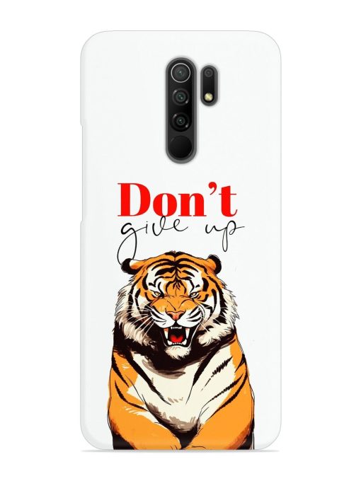 Don'T Give Up Tiger Art Snap Case for Poco M2 Reloaded Zapvi