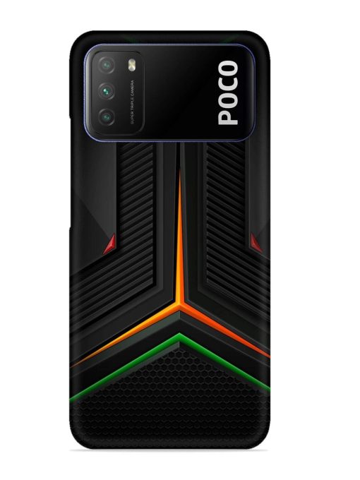 Orange Triangle Light Snap Case for Poco M3 Zapvi