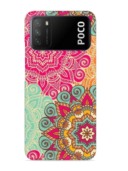 Mandala Seamless Snap Case for Poco M3 Zapvi