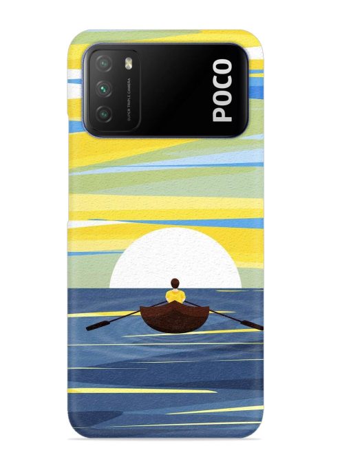 Rowing Person Ferry Paddle Snap Case for Poco M3 Zapvi