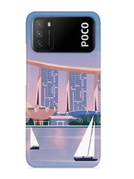 Singapore Scenery Architecture Snap Case for Poco M3 Zapvi