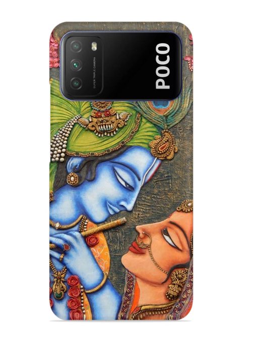 Lord Radha Krishna Flute Art Snap Case for Poco M3 Zapvi