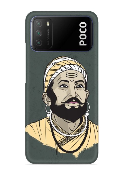 Shivaji Maharaj Vector Art Snap Case for Poco M3 Zapvi