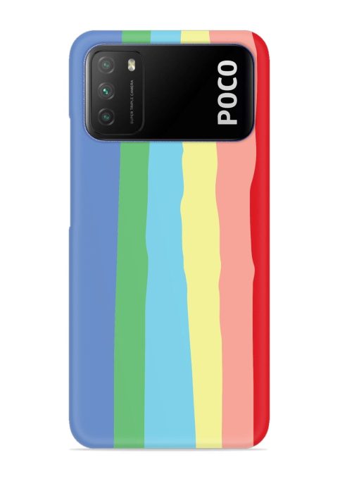 Rainbow Premium Shade Snap Case for Poco M3 Zapvi