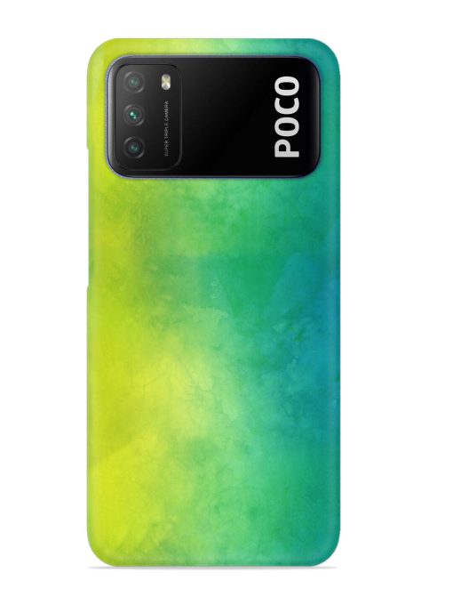 Yellow Green Gradient Snap Case for Poco M3 Zapvi