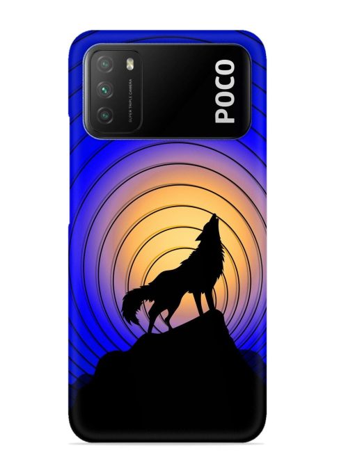 Fox Roaring Design Snap Case for Poco M3 Zapvi