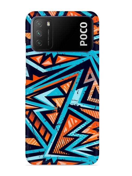 Abstract Seamless Grunge Snap Case for Poco M3 Zapvi