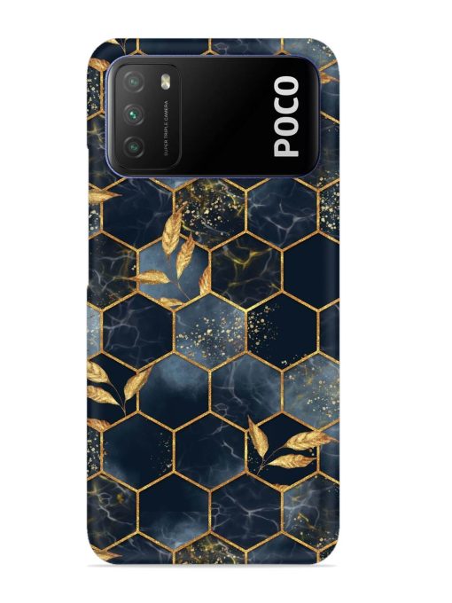 Marble Hexagon Seamless Snap Case for Poco M3