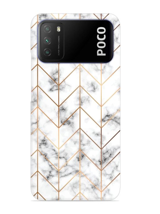 Vector Marble Texture Snap Case for Poco M3 Zapvi