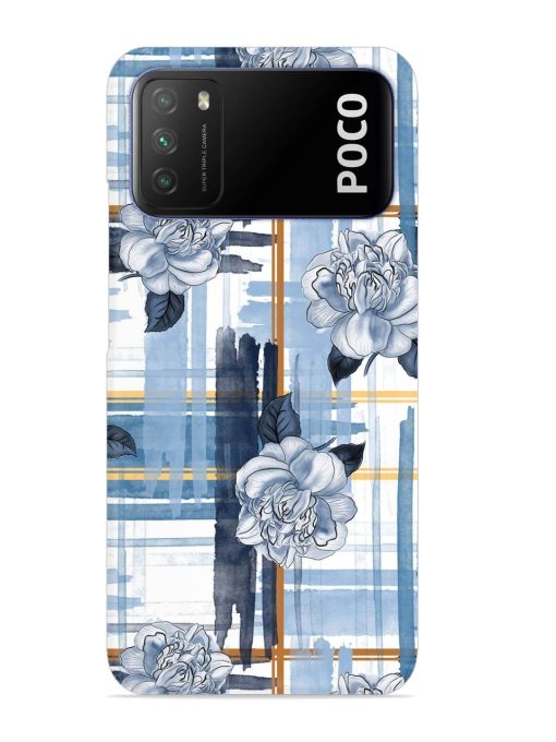 Watercolor Pattern Rose Snap Case for Poco M3